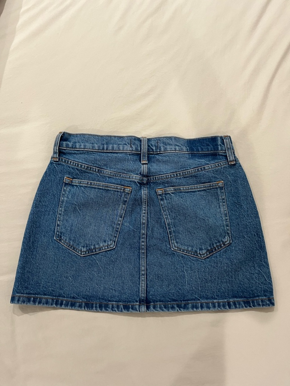 Abercrombie & Fitch Blue Denim Mini Skirt with Silver Studs - Picture 4 of 4